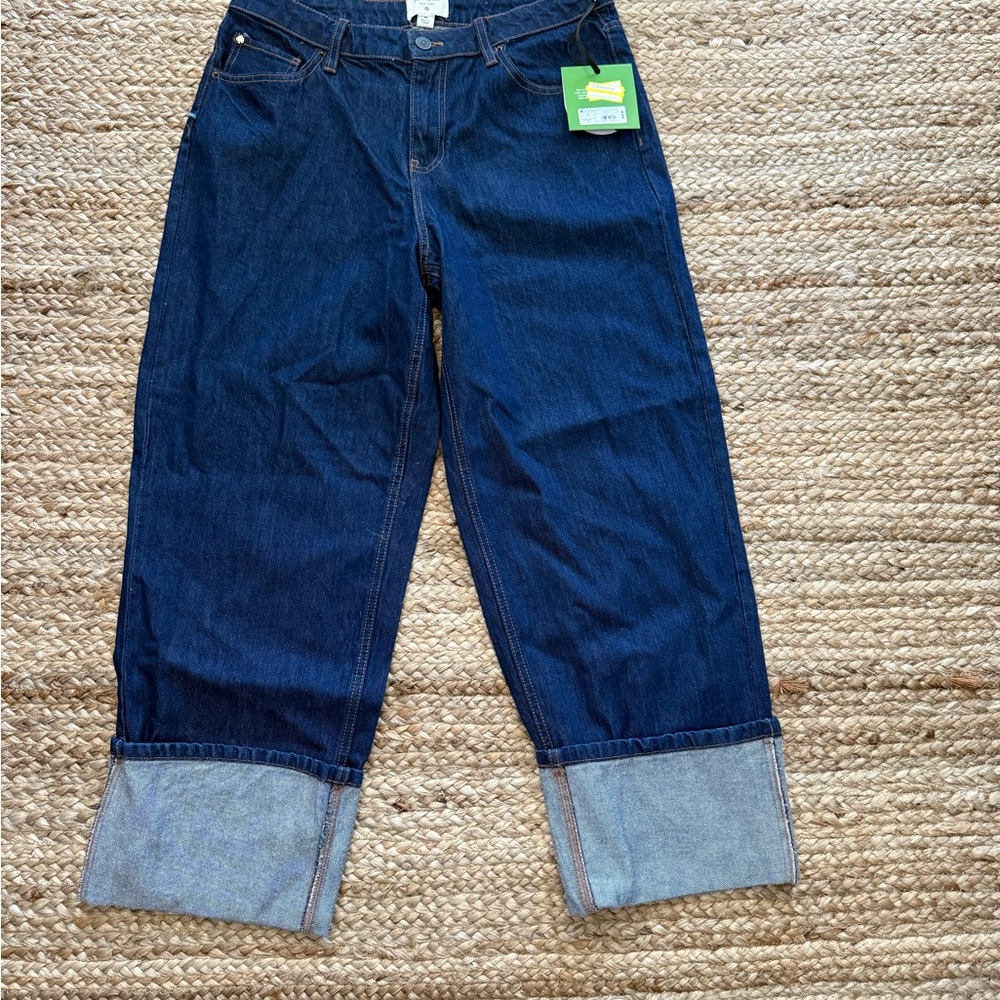 Kate Spade Dark Blue Straight Leg Jeans Size 10